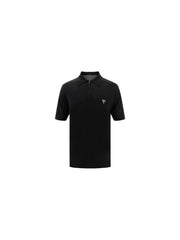 Prada Virgin Wool Polo Shirt — Black