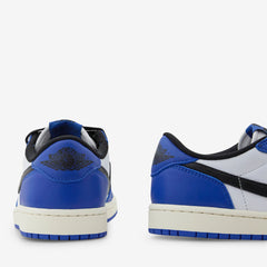 Grade School Air Jordan 1 Retro Low OG White | Black | Game Royal | Sail