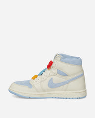 Women's Air Jordan 1 Retro High OG Sneakers Pale Ivory / Psychic Blue