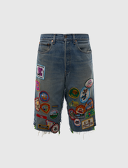 GENTLEMEN'S TRIPLE-WIDE LONG DENIM SHORT