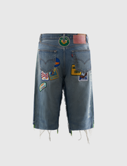 GENTLEMEN'S TRIPLE-WIDE LONG DENIM SHORT