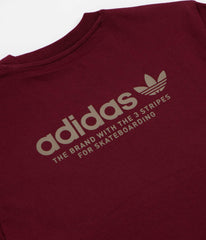 Adidas 4.0 Logo T-Shirt - Shadow Red / Khaki Six