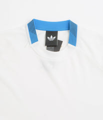 Adidas Formula Long Sleeve T-Shirt - White / Core White / Lucid Ray Blue