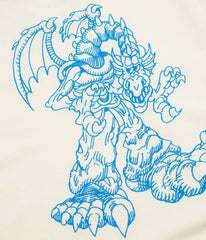 Adidas Kogan Dragon T-Shirt - Cream White / Lucid Ray Blue