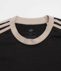 Adidas Ringer T-Shirt - Black / Khaki Three