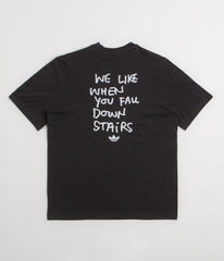 Adidas Shmoofoil Stairs T-Shirt - Black / White