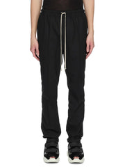 Rick Owens Drawstring Wool Trousers — Black