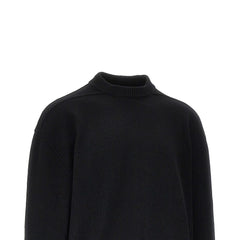 Rick Owens Wool Crew Neck Sweater — Black