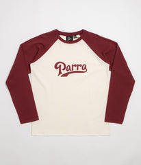 by Parra Baller Of The Based Raglan Long Sleeve T-Shirt - Dark Red