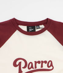 by Parra Baller Of The Based Raglan Long Sleeve T-Shirt - Dark Red