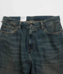 Carhartt Aaron Pants - Blue Mid Worn Used
