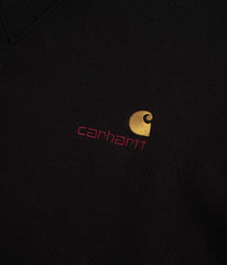 Carhartt American Script Crewneck Sweatshirt - Black