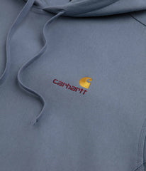 Carhartt American Script Hoodie - Shady Blue