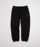 Carhartt Chase Sweatpants - Black / Black / Gold