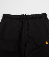 Carhartt Chase Sweatpants - Black / Black / Gold
