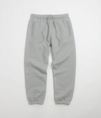 Carhartt Chase Sweatpants - Grey Heather / Gold / Grey