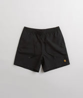 Carhartt Chase Swim Trunks - Black / Gold / Black