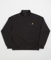 Carhartt Half Zip American Script Sweatshirt - Black