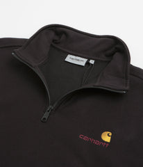 Carhartt Half Zip American Script Sweatshirt - Black