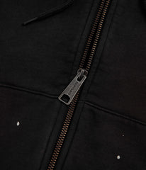 Carhartt Hooded Painter Jacket - Black Destroy Wash / Splatter