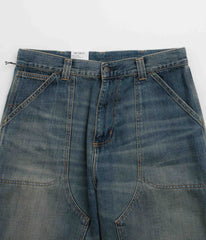 Carhartt Oakland Pants - Blue Worn Used Wash