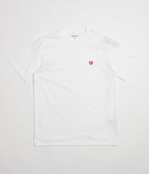 Carhartt Small Heart T-Shirt - White / Red