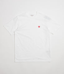 Carhartt Small Heart T-Shirt - White / Red