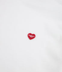 Carhartt Small Heart T-Shirt - White / Red