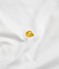 Carhartt Chase T-Shirt - White / Gold