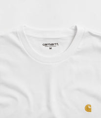 Carhartt Chase T-Shirt - White / Gold