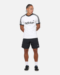 Adidas 3-Stripes Ringer T-Shirt White