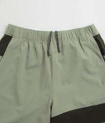 Columbia Hike Color Block Shorts - Safari / Greenscape