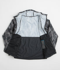 Columbia Spire Valley Printed Windbreaker Jacket - Black Treebark / Black