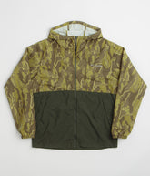 Columbia Spire Valley Printed Windbreaker Jacket - Mossy Green Treebark / Greenscape