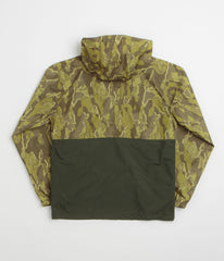 Columbia Spire Valley Printed Windbreaker Jacket - Mossy Green Treebark / Greenscape