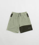 Columbia Hike Color Block Shorts - Safari / Greenscape