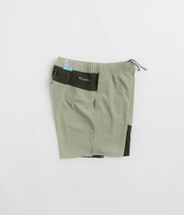 Columbia Hike Color Block Shorts - Safari / Greenscape