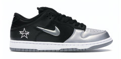 SB Dunk Low Jewel Swoosh Silver