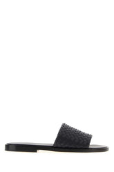 Bottega Veneta Elio Slide — Black