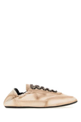 Prada Nappa Leather Sneaker — Beige