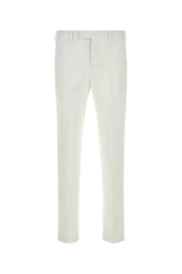 Pt Torino Stretch Cotton Trousers — White