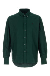 AMI Paris Oxford Cotton Shirt — Green