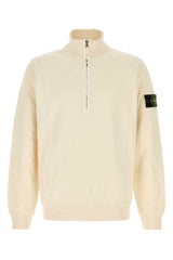 Stone Island Polo Sweatshirt — Cream