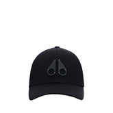 Moose Knuckles MOM31MA534283BB Cotton Logo Baseball Cap — Black