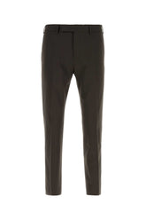 Pt Torino Stretch Wool Trousers — Brown