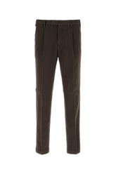 Pt Torino Stretch Cotton Trousers — Brown