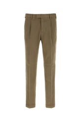 Pt Torino Stretch Cotton Trousers — Green