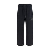 Moose Knuckles Straight Leg Cotton Joggers — Black
