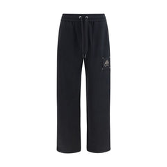 Moose Knuckles Straight Leg Cotton Joggers — Black