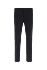 Pt Torino Stretch Cotton Trousers — Blue